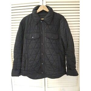 ANDREW MARC MENS DIAMOND QUILTED JACKET BLACK sz M LIGHTWEIGHT